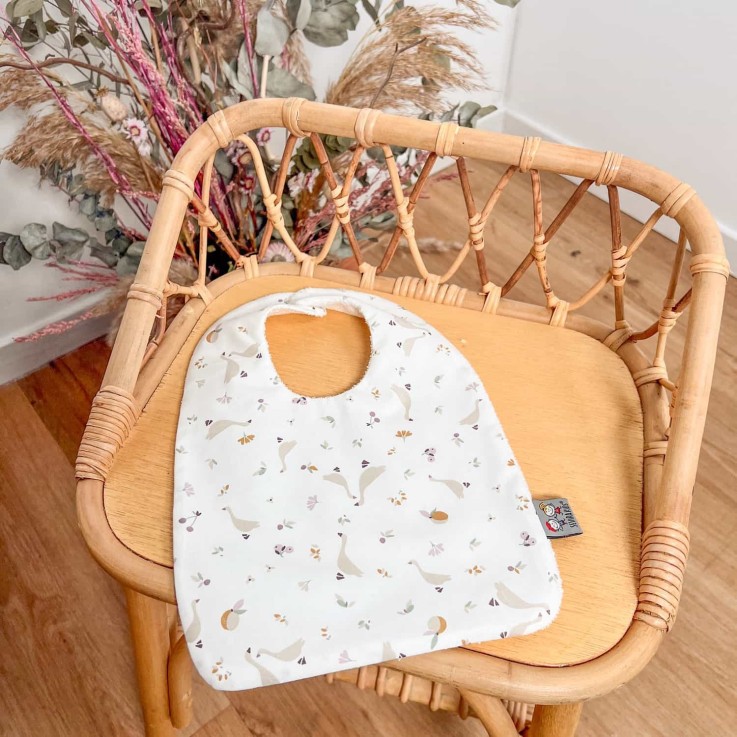 Bavoir en coton, Sidonia