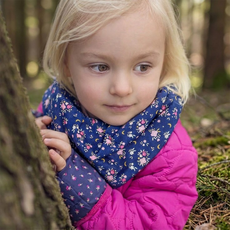 Bandana cache-cou réversible, FLORE