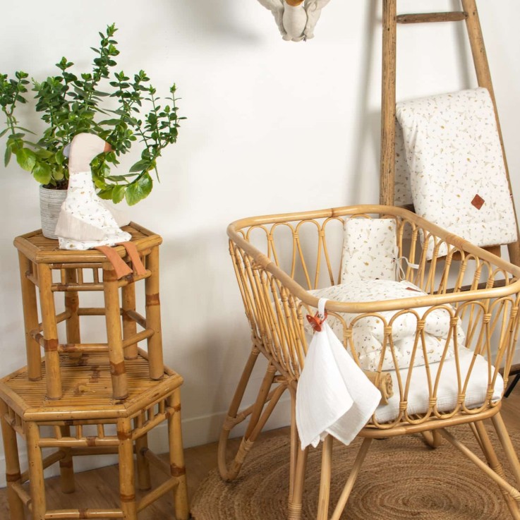 Protège carnet de santé bébé en coton, Sidonia