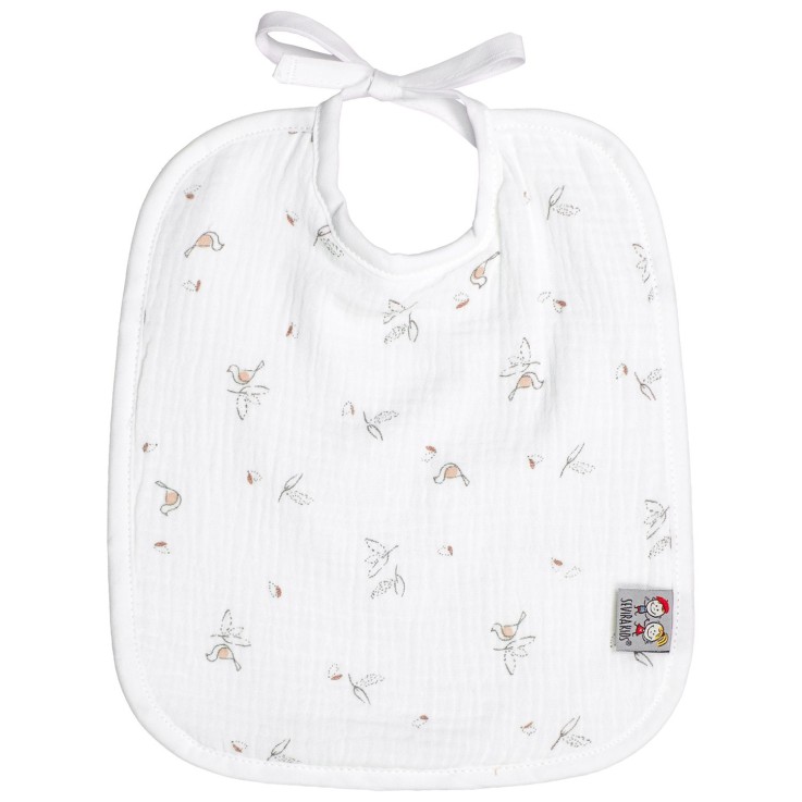 Bavoir à nouer en gaze de coton, Melody