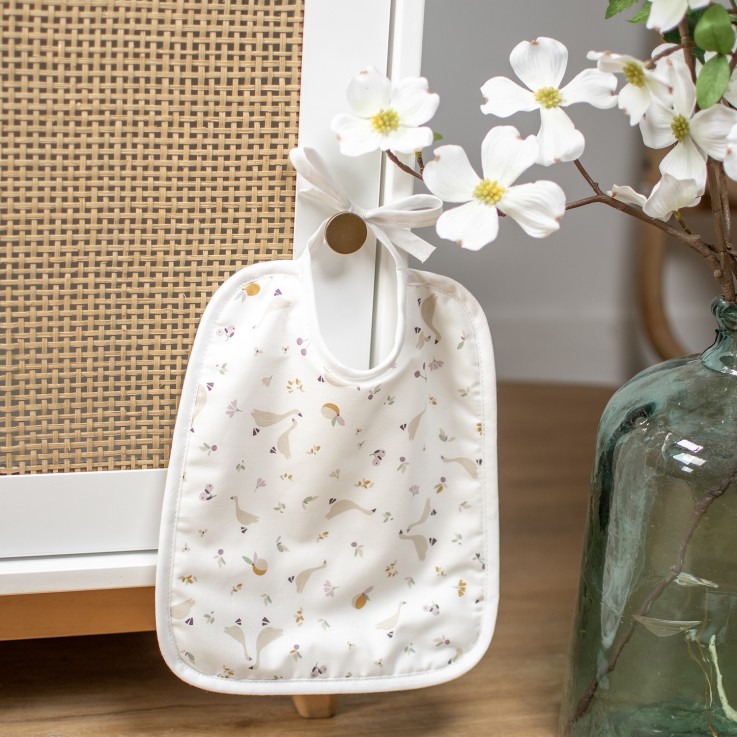 Bavoir à nouer en coton et bambou, Sidonia