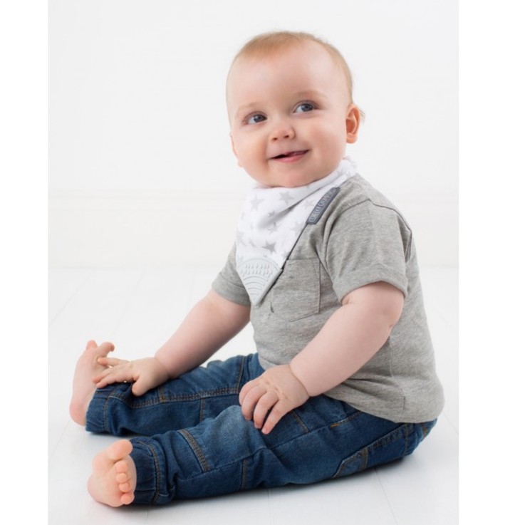 Bavoir bandana avec embout de dentition, STELLA