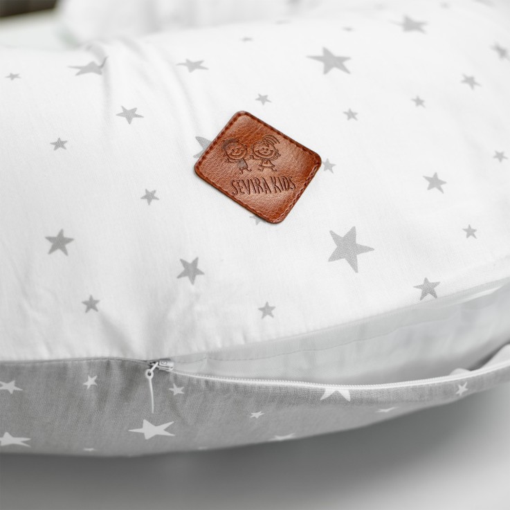 Coussin d'allaitement ergonomique + housse, Stella