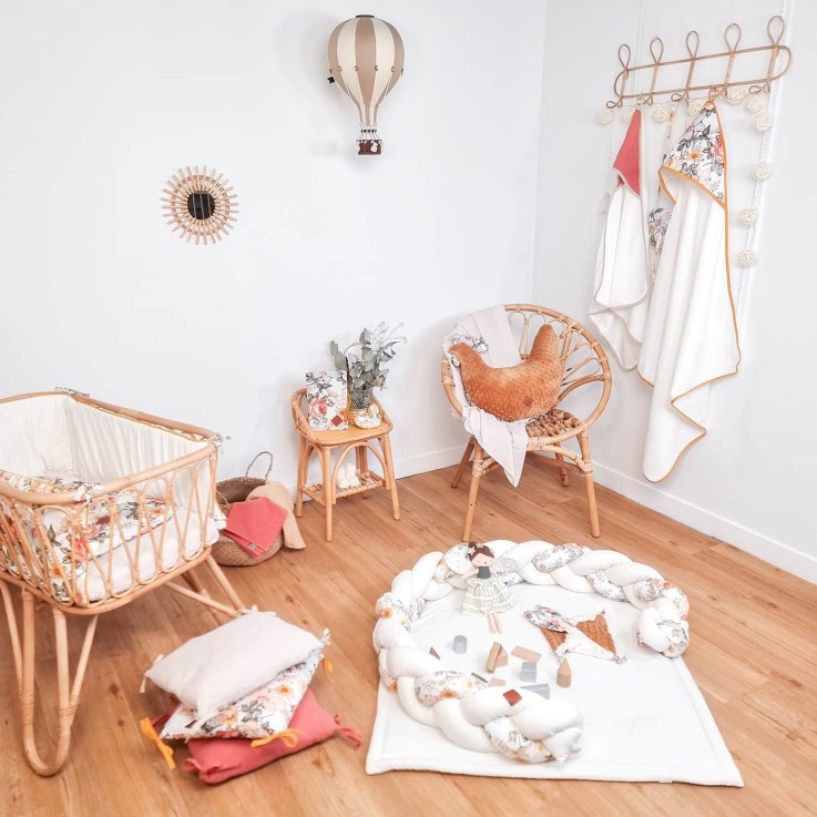 Coussin d'allaitement ergonomique + housse, Néo Vintage