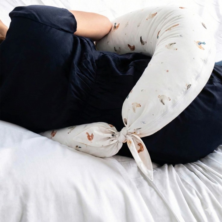 Coussin de maternité et d'allaitement + housse, GALLINA
