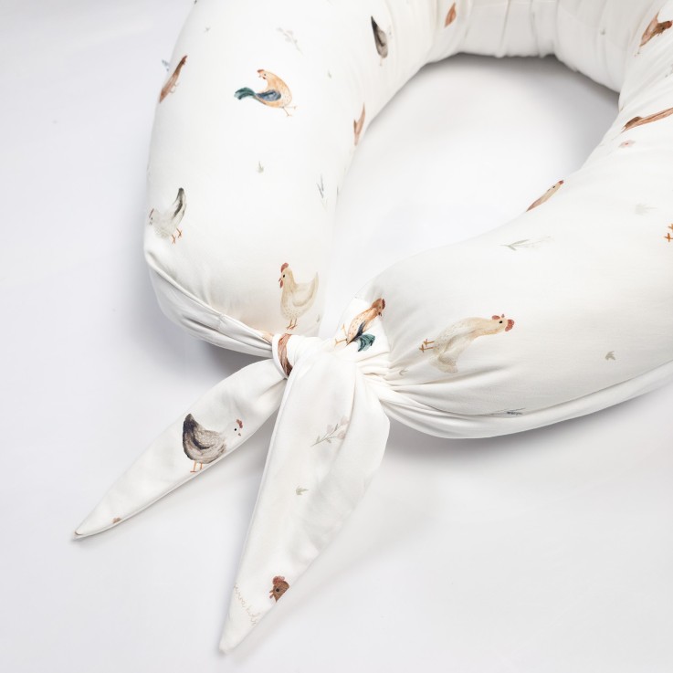 Coussin de maternité et d'allaitement + housse, GALLINA