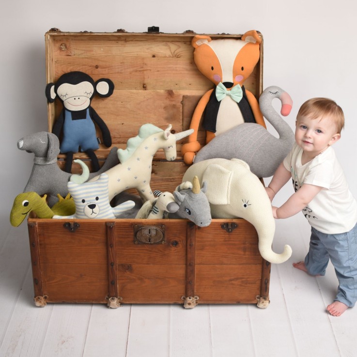 Grande peluche en coton - Chien Scotty