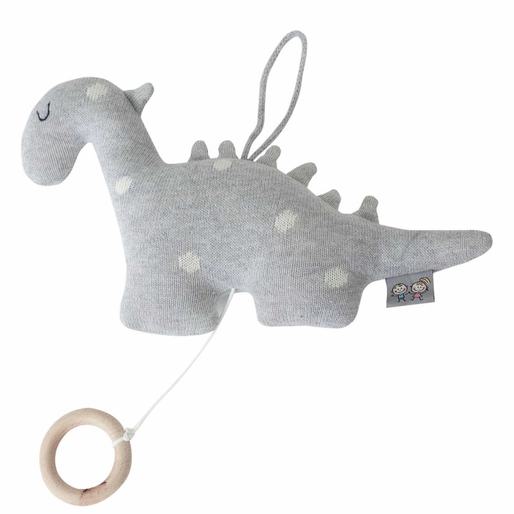 Peluche musicale dinosaure en coton