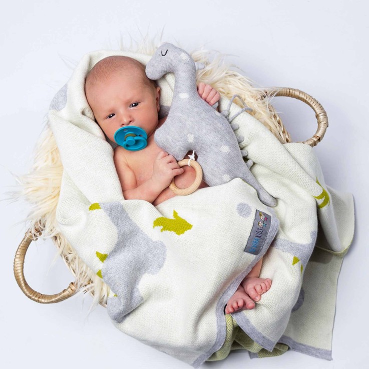 Peluche musicale dinosaure en coton