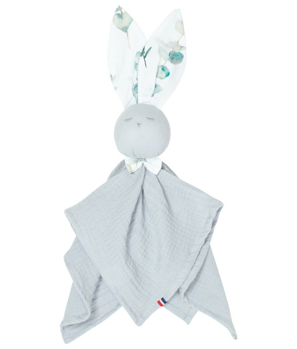 Doudou plat Lapin  Eucalyptus