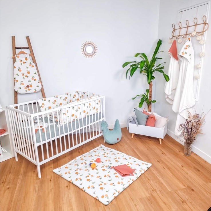 Ma première cape de bain en coton et bambou, Clem