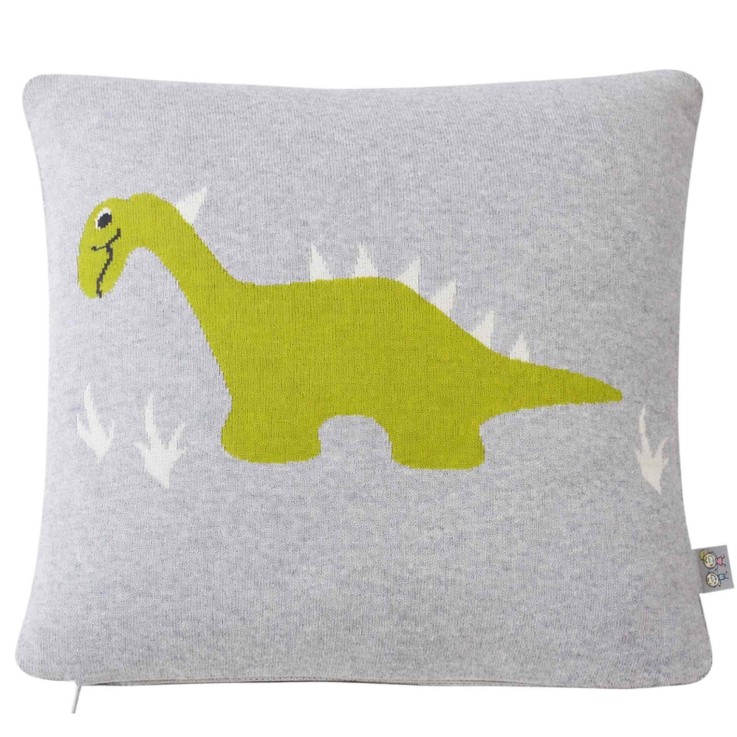 Taie de coussin en coton bio tricoté, DINO