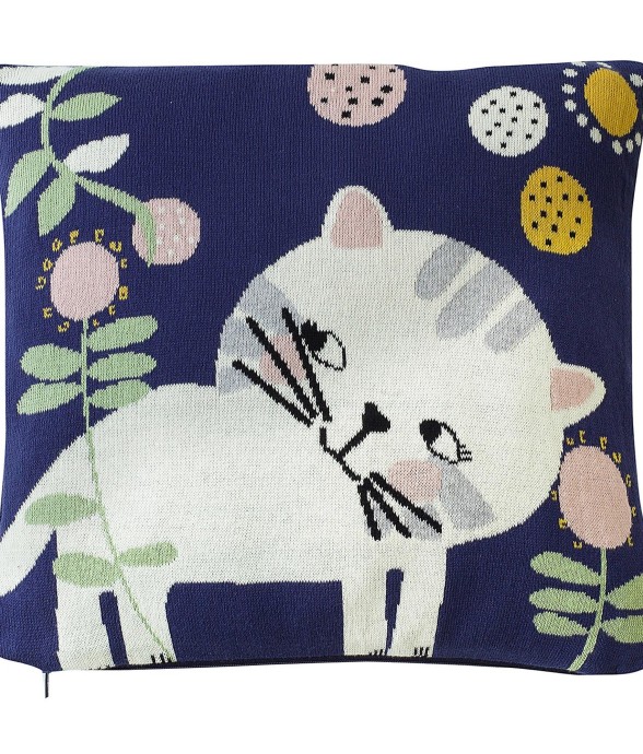 Taie de coussin en tricot...