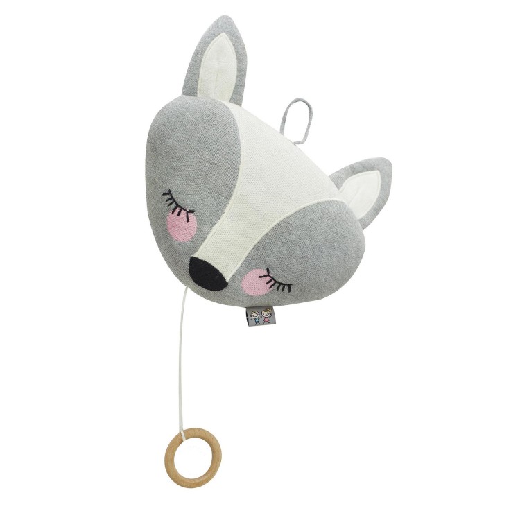Peluche musicale Renard en coton