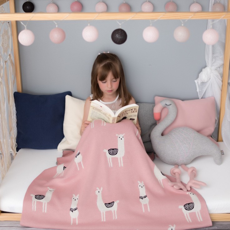 Grande peluche flamant rose en coton