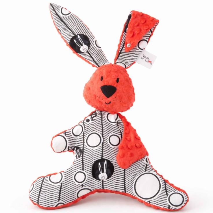 Doudou lapin XXL bébé grand format ultra doux