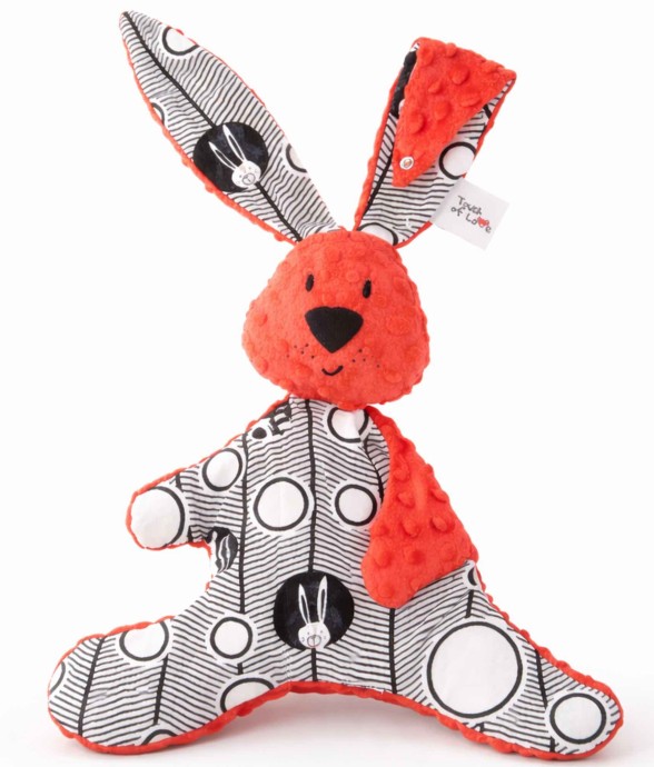 Doudou lapin XXL bébé grand...