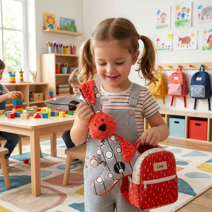 Doudou lapin XXL bébé grand format ultra doux