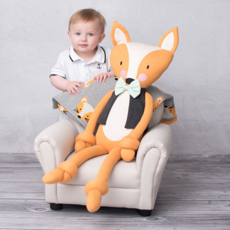Grande peluche renard en coton