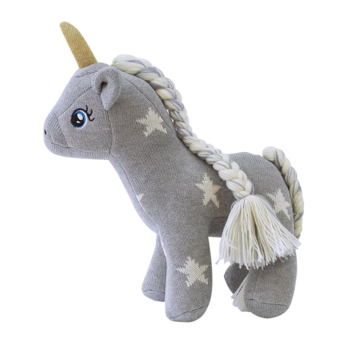 Peluche licorne avec étoiles – Doudou féerique