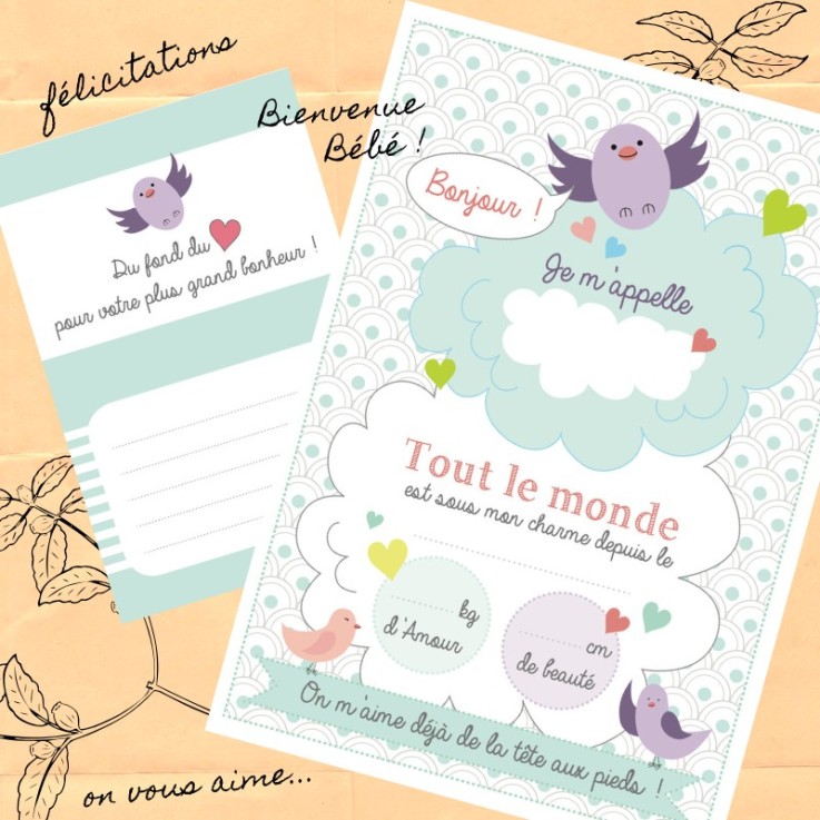 Pack cadeau naissance avec moufles anti-griffures
