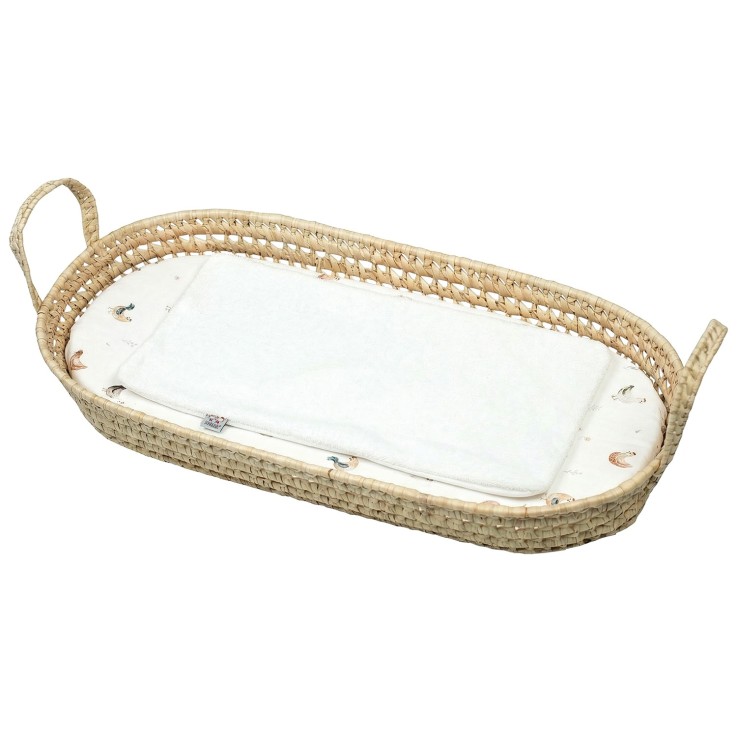 Set panier à langer : panier + matelas + drap-housse + tapis de change GALLINA
