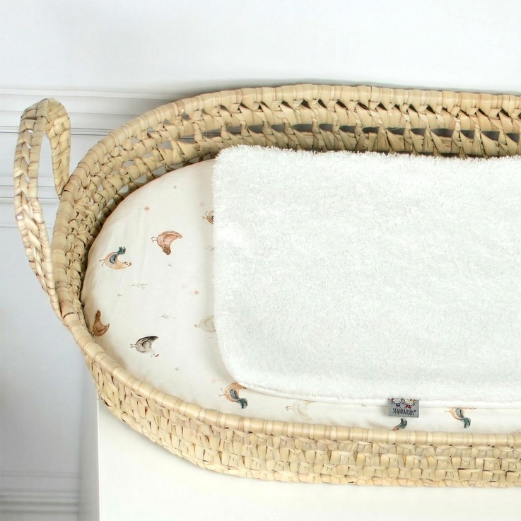 Set panier à langer : panier + matelas + drap-housse + tapis de change GALLINA
