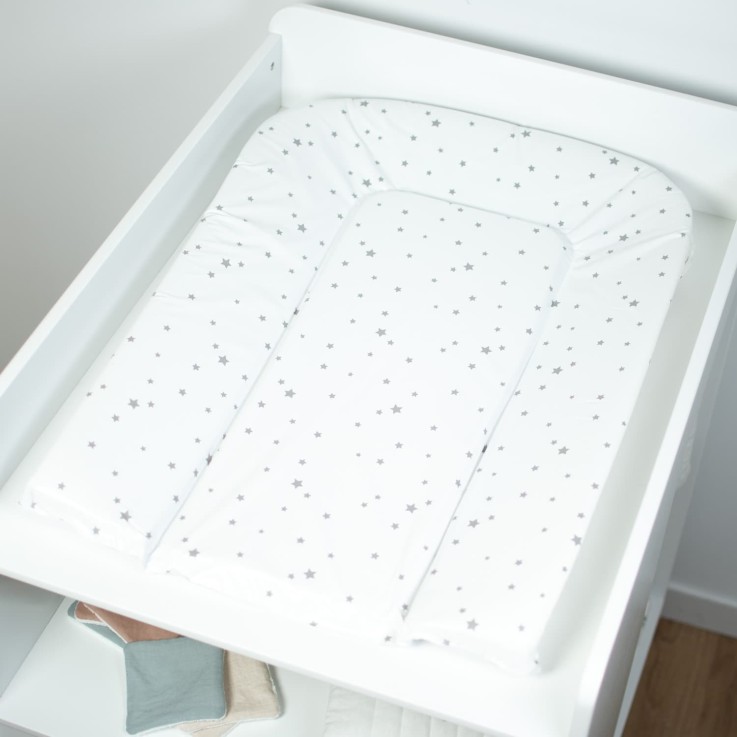 Matelas à langer luxe petites étoiles