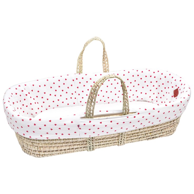 Couffin bébé avec Matelas, Habillage et Drap Housse, Lovio