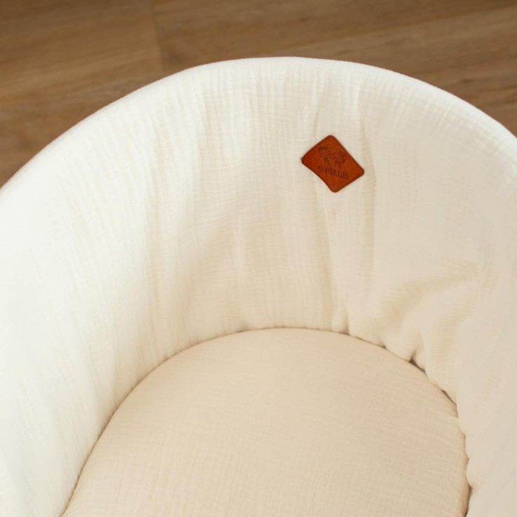 Couffin bébé avec Matelas, Habillage et Drap Housse, Jeanne