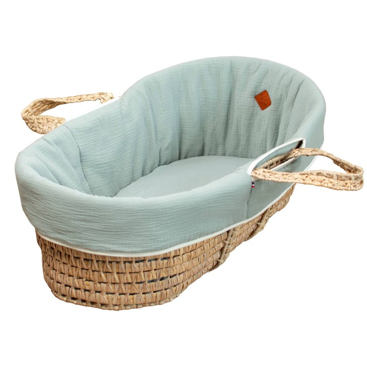 Habillage de couffin en gaze de coton, Jeanne