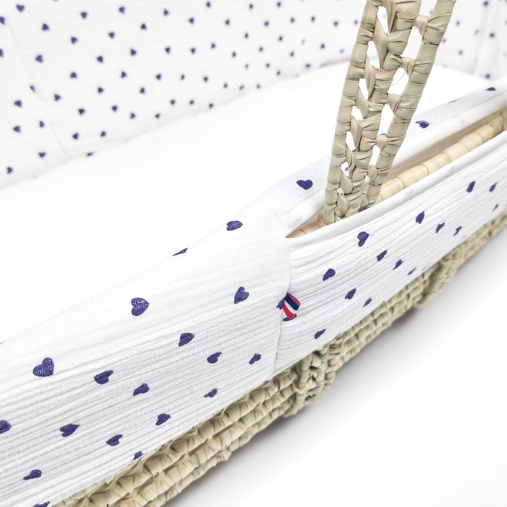 Couffin bébé avec Matelas, Habillage et Drap Housse, Lovio