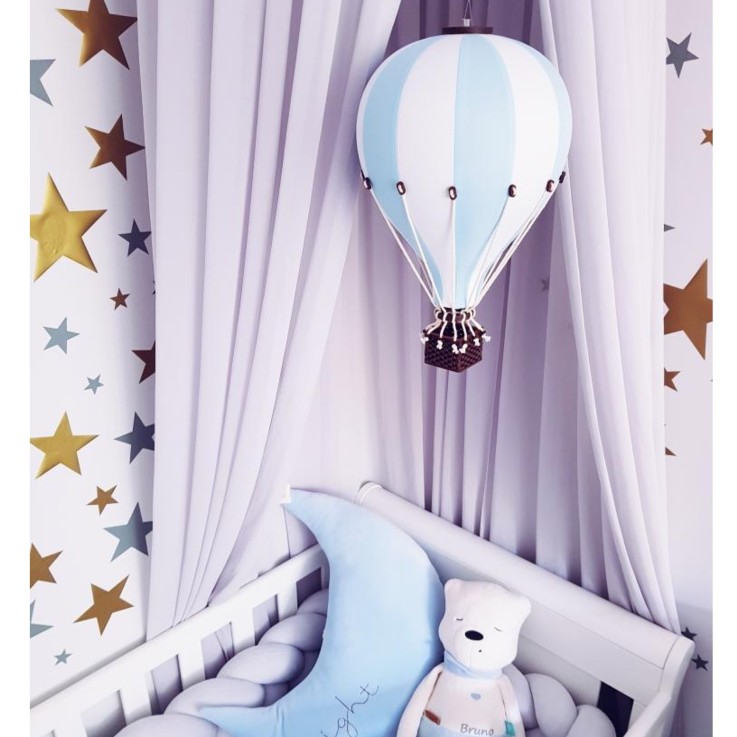 Montgolfière décorative - Bleu clair