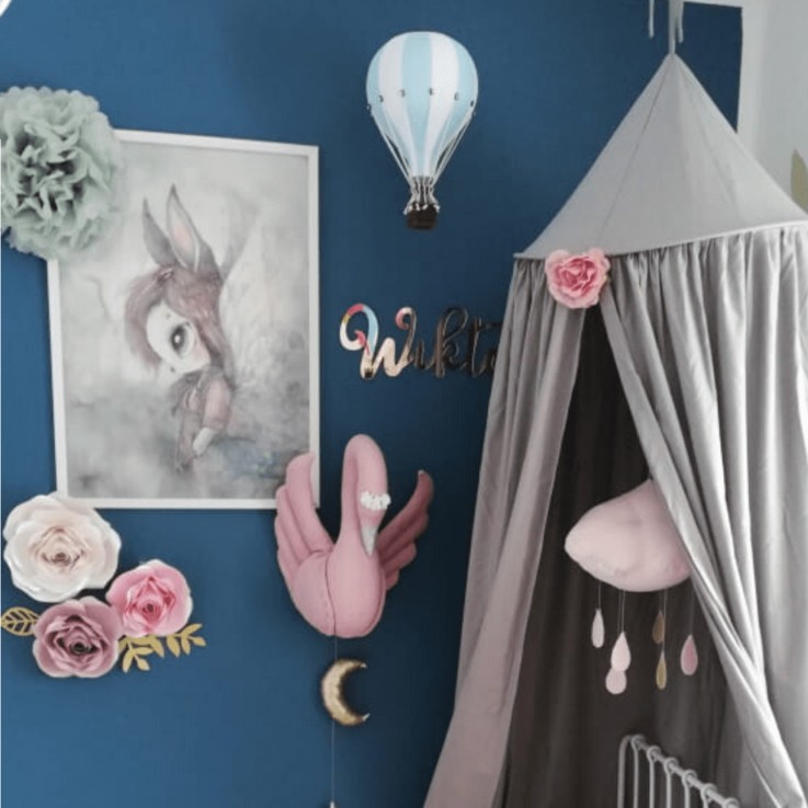 Montgolfière décorative - Bleu clair