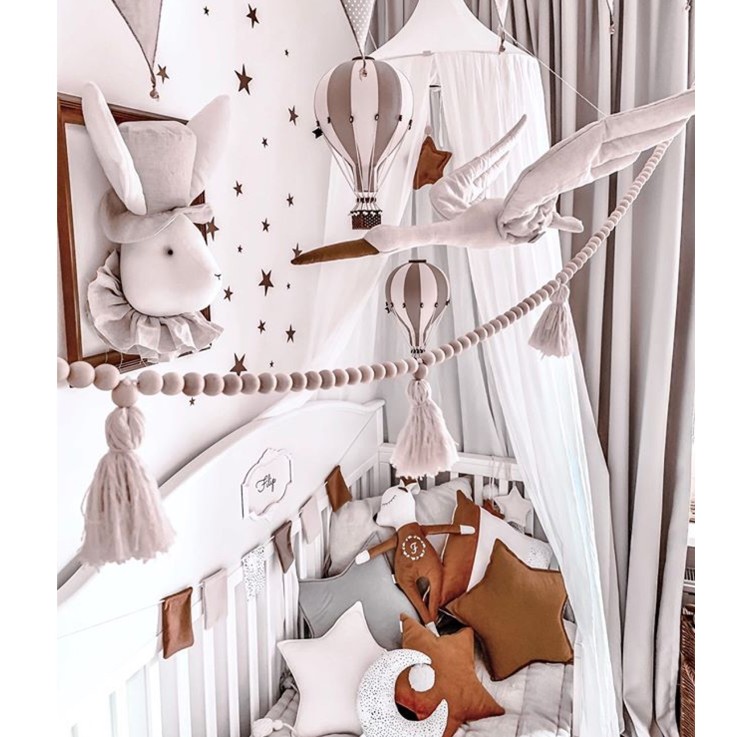 Montgolfière décorative - Gris clair
