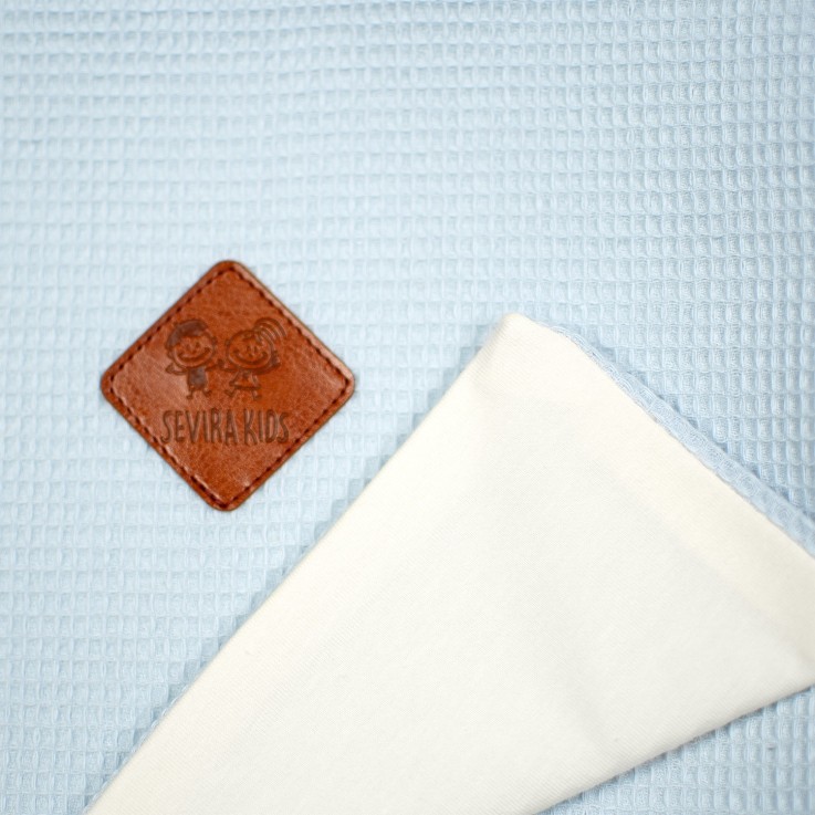 Couverture été en coton nid d'abeille