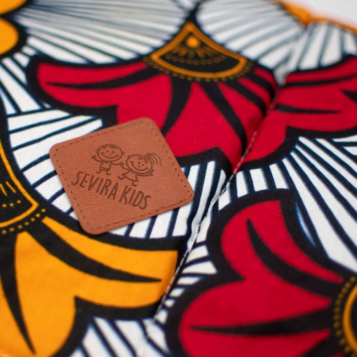 Couverture réversible Wax Fleurs de mariage