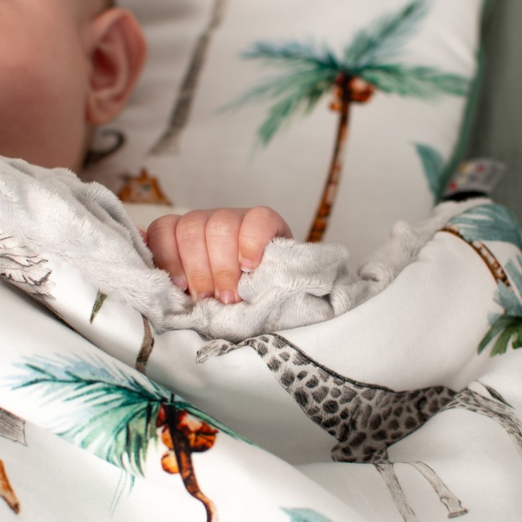 Couverture réversible en minky, Safari