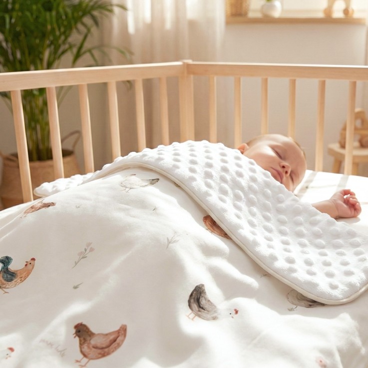 Couverture légère en minky, GALLINA