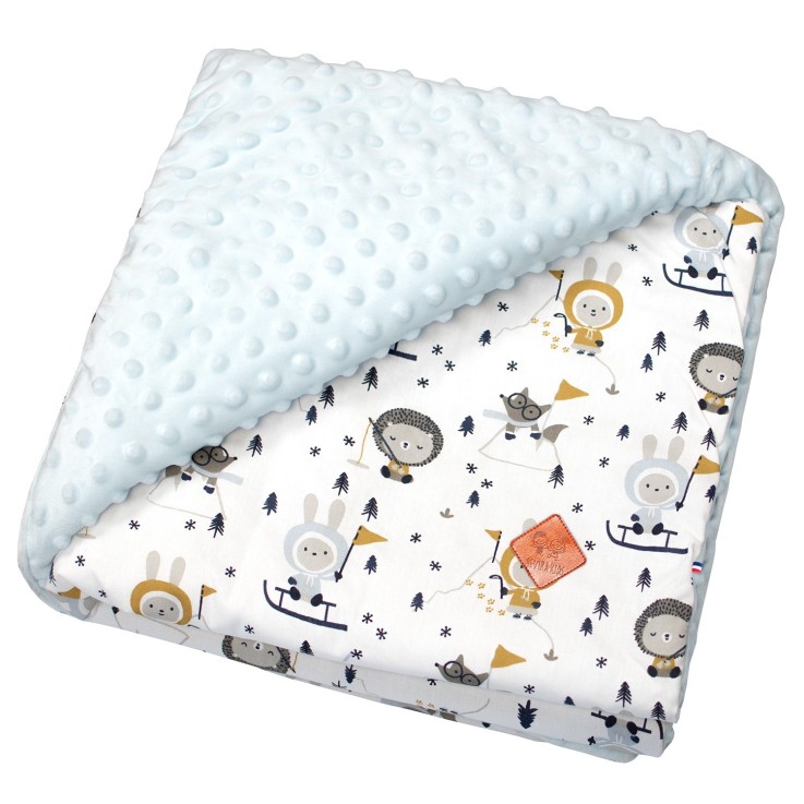 Couverture réversible en minky, Eskimo