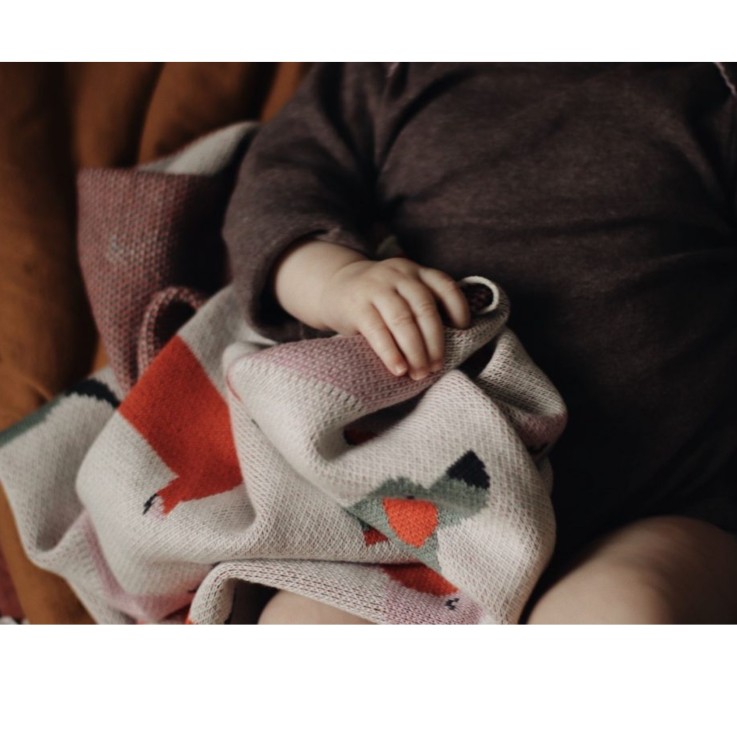 Couverture en coton bio Gots, Teckel