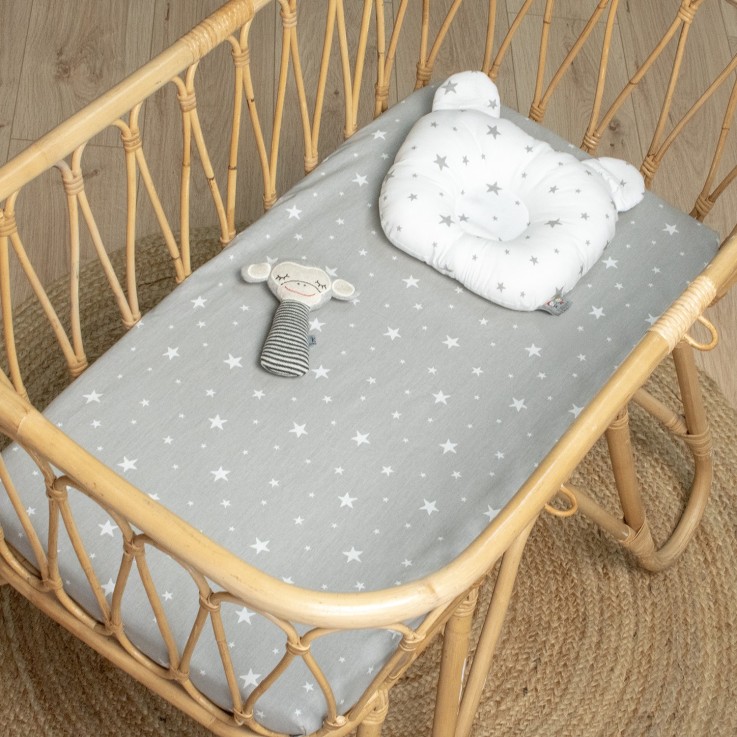 Drap housse berceau en coton, Stella