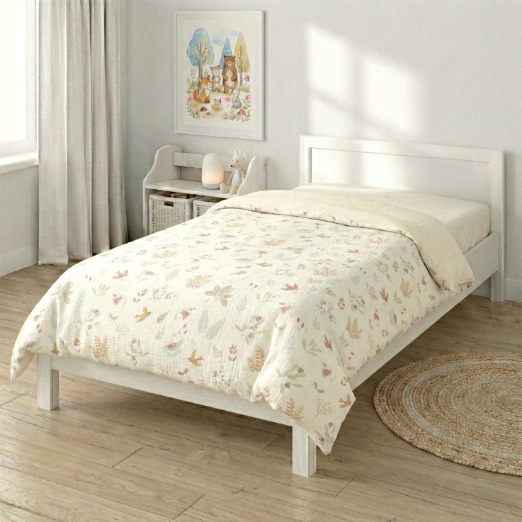 Housse de couette réversible en gaze de coton, Aube
