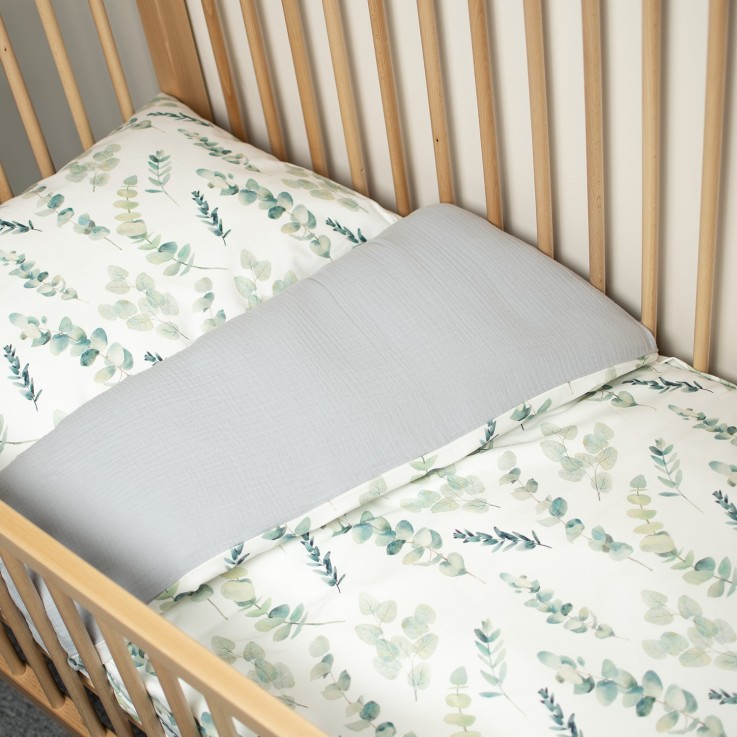 Housse de couette réversible, Eucalyptus