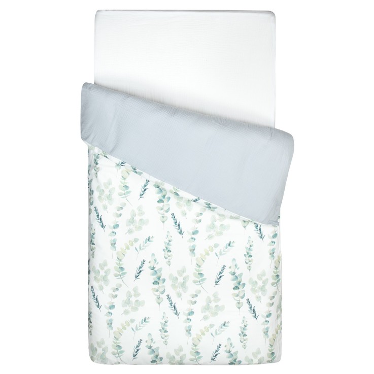 Housse de couette réversible, Eucalyptus