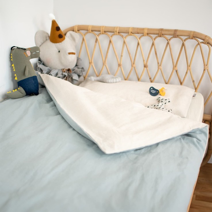 Housse de couette réversible en Lin lavé