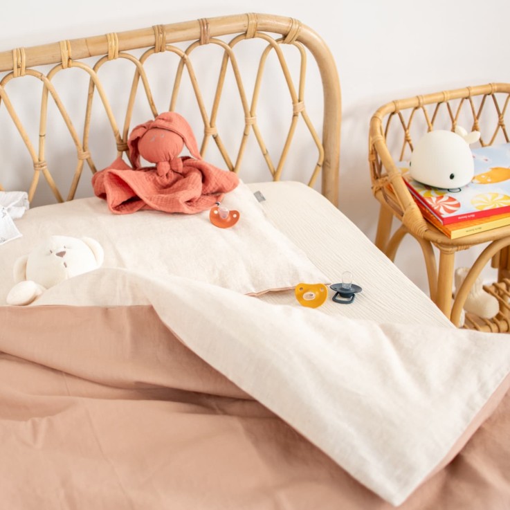 Housse de couette réversible en Lin lavé