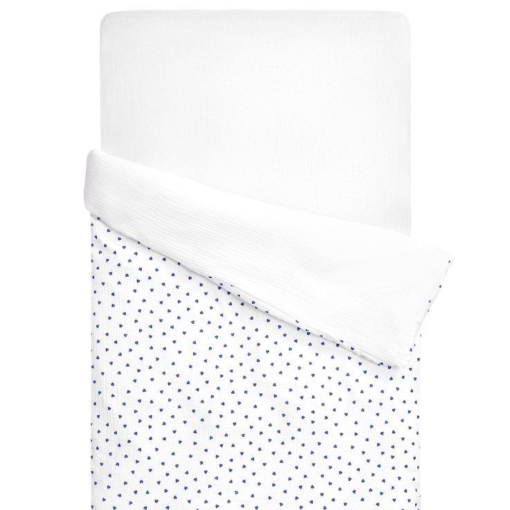 Housse de couette réversible en gaze de coton, Lovio