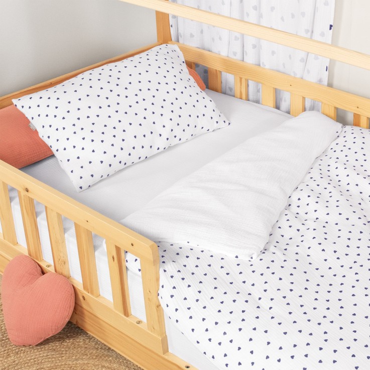 Housse de couette réversible en gaze de coton, Lovio