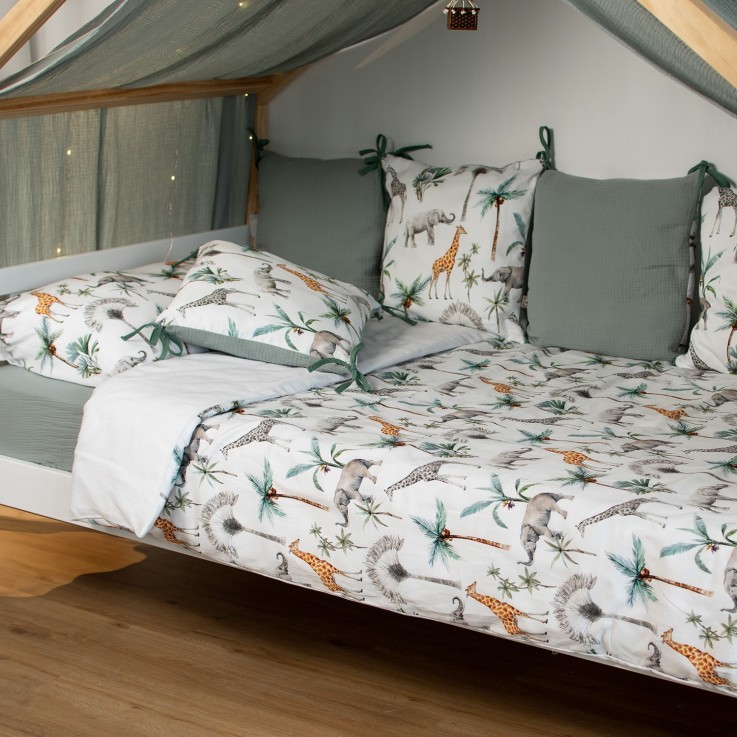 Housse de couette réversible pour enfant, Safari